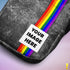 LGBTQ Rainbow Pride Grunge Stripe Crossbody Bag
