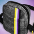 Nonbinary Pride Grunge Stripe Crossbody Bag