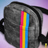 Pansexual Pride Grunge Stripe Crossbody Bag
