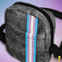 Transgender Pride Grunge Stripe Crossbody Bag