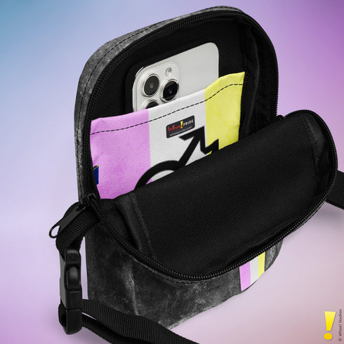 Twink Pride Grunge Stripe Crossbody Bag