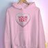Personalized Candy Heart Premium Hoodie