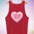 Personalized Candy Heart Premium Tank Top