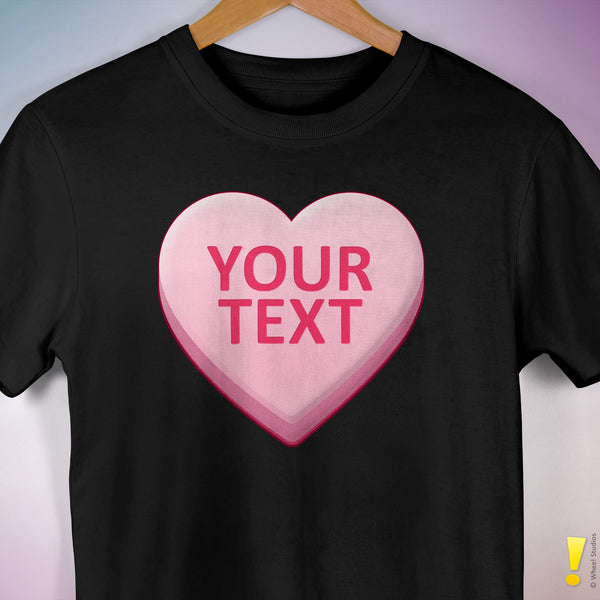 Personalized Candy Heart Premium T-Shirt