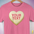Personalized Candy Heart Premium T-Shirt