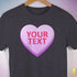 Personalized Candy Heart Premium T-Shirt