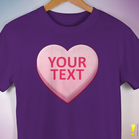 Personalized Candy Heart Premium T-Shirt