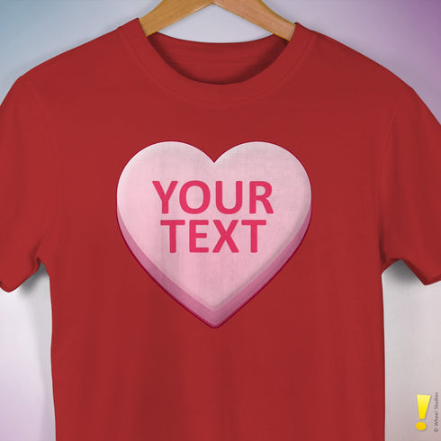 Personalized Candy Heart Premium T-Shirt