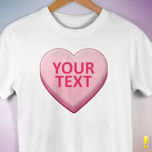 Personalized Candy Heart Premium T-Shirt