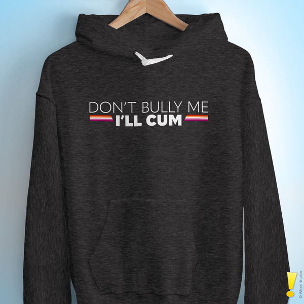 "Don't Bully Me I'll Cum" LGBTQ Pride Hoodie