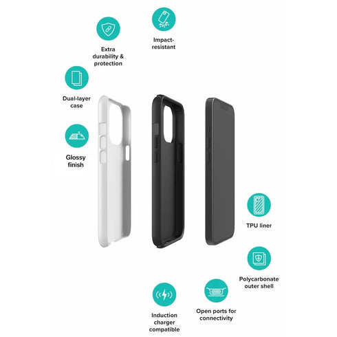 Agender Pride Flag Ripped Reveal Tough Case