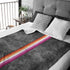 Grunge Lesbian Pride Flag Stripe Velveteen Plush Blanket