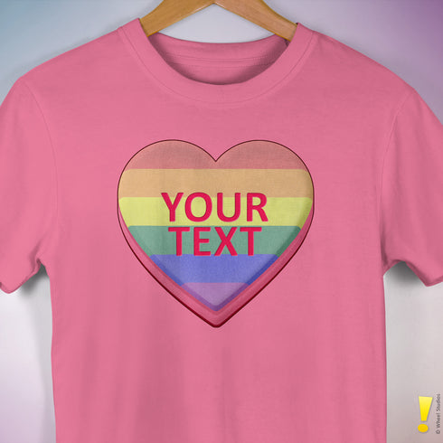 Personalized Pride Candy Heart Premium T-Shirt