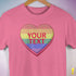Personalized Pride Candy Heart Premium T-Shirt