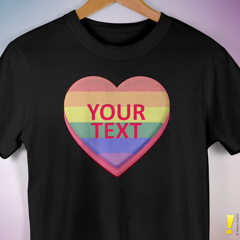 Personalized Pride Candy Heart Premium T-Shirt