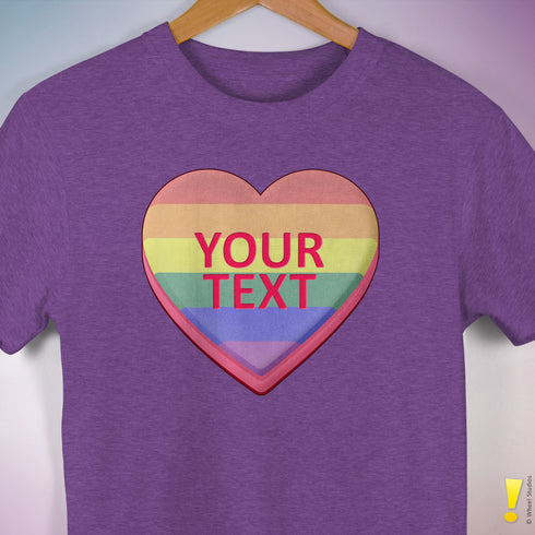 Personalized Pride Candy Heart Premium T-Shirt