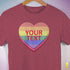 Personalized Pride Candy Heart Premium T-Shirt