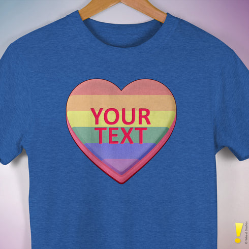 Personalized Pride Candy Heart Premium T-Shirt