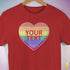 Personalized Pride Candy Heart Premium T-Shirt