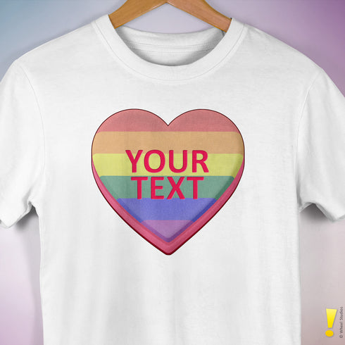 Personalized Pride Candy Heart Premium T-Shirt