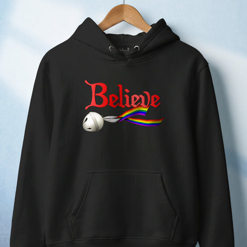 Custom Pride Believe Jingle Bell Premium Hoodie