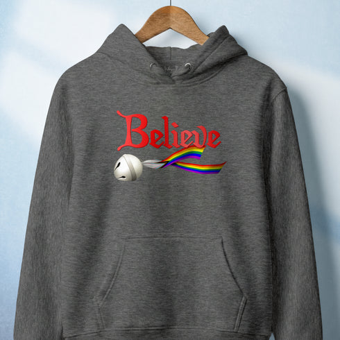 Custom Pride Believe Jingle Bell Premium Hoodie