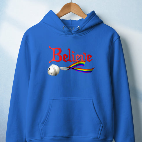 Custom Pride Believe Jingle Bell Premium Hoodie