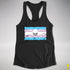 Transgender Pride Pirate Flag Racerback Tank - Black