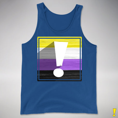 Nonbinary Pride Flag Exclamation Point Premium Tank Top
