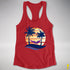 Lesbian Labrys Pride Hammock Summer Beach Sunset Racerback Tank