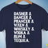 Reindeer and Alcohol List Unisex T-Shirt - Navy