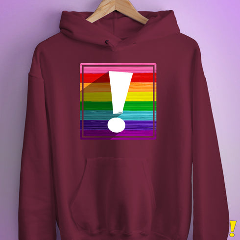 Original LGBTQ Pride Flag Exclamation Point Hoodie
