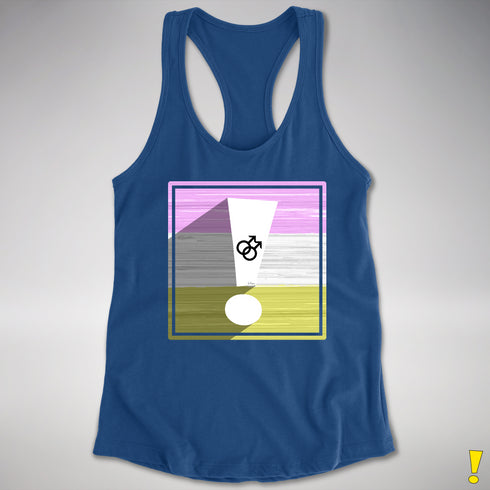 Twink Pride Flag Exclamation Point Racerback Tank