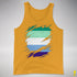 Gay Male Pride Flag Ripped Reveal Premium Tank Top