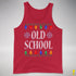 Old School Ugly Christmas Sweater Tank Top - Red