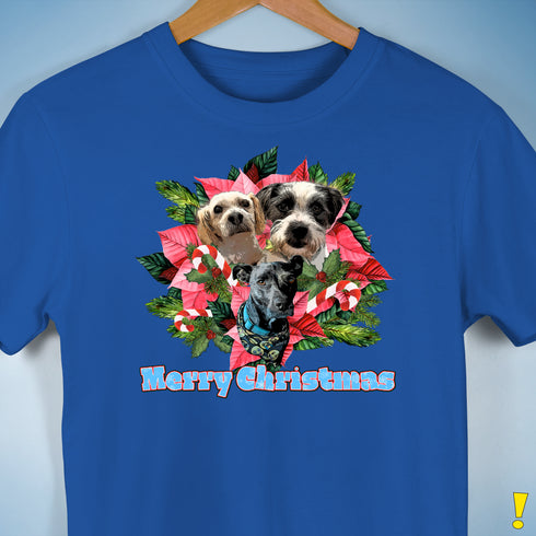 Custom Holiday Joy T-Shirt Unisex T-Shirt - Royal Blue