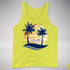 Bigender Pride Hammock Summer Beach Sunset Premium Tank Top