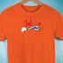 Believe Gay Male Pride Flag Jingle Bell Premium Unisex T-Shirt - Orange
