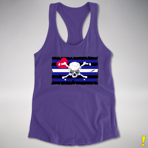 Leather Pride Pirate Flag Racerback Tank