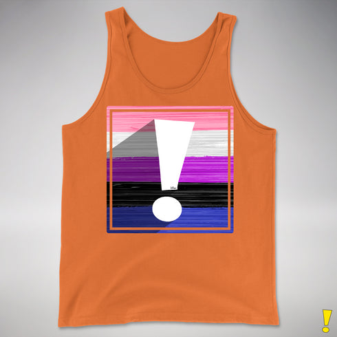 Genderfluid Pride Flag Exclamation Point Premium Tank Top