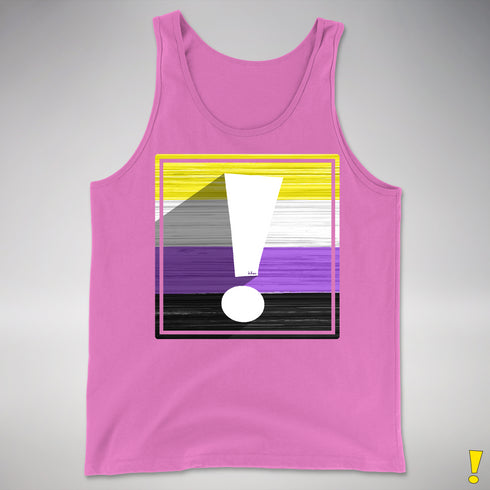 Nonbinary Pride Flag Exclamation Point Premium Tank Top