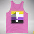 Nonbinary Pride Flag Exclamation Point Premium Tank Top