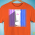 Drag Pride Flag Exclamation Point Premium Unisex T-Shirt - Orange