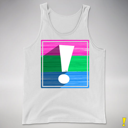 Polysexual Pride Flag Exclamation Point Premium Tank Top