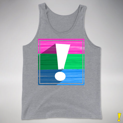Polysexual Pride Flag Exclamation Point Premium Tank Top