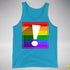 LGBTQ Pride Flag Exclamation Point Premium Tank Top