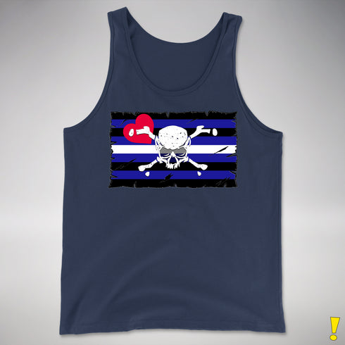 Leather Pride Pirate Flag Premium Tank Top
