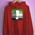 Aromantic Pride Flag Exclamation Point Hoodie - Red