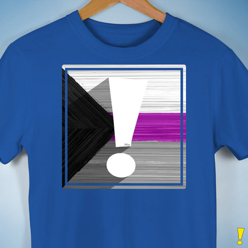 Demisexual Pride Flag Exclamation Point Premium Unisex T-Shirt - Royal Blue
