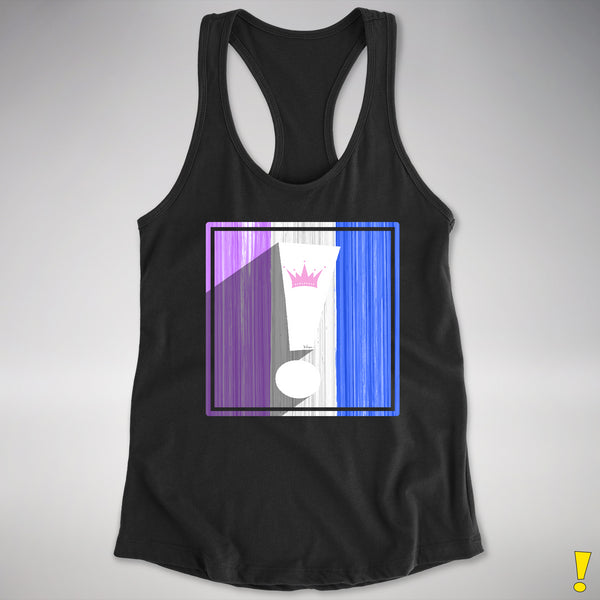 Drag Pride Flag Exclamation Point Racerback Tank